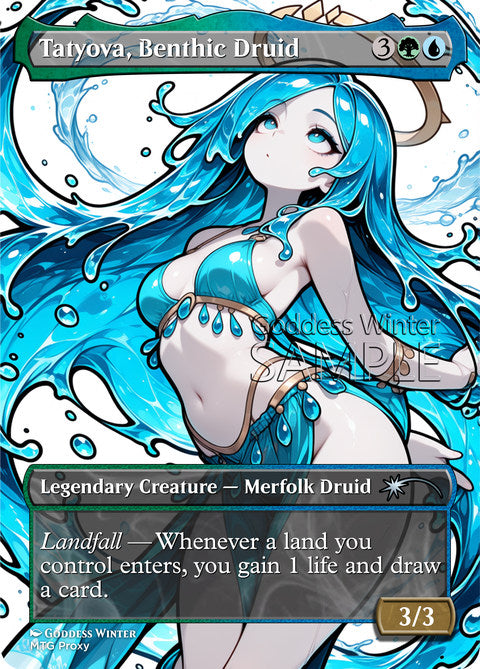 Tatyova, Benthic Druid Goddess Winter proxy card artwork
