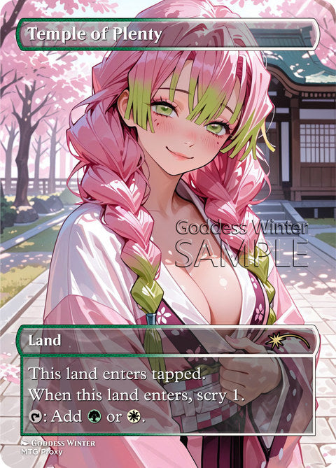Temple of Plenty Goddess Winter proxy card artwork