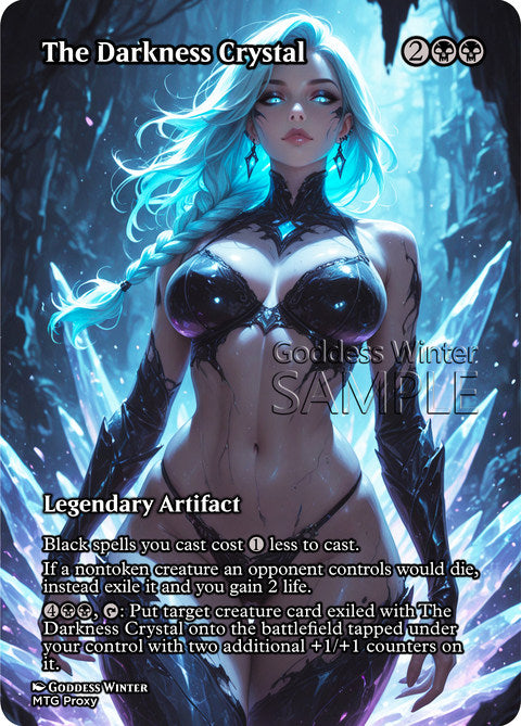 The Darkness Crystal Goddess Winter proxy card artwork