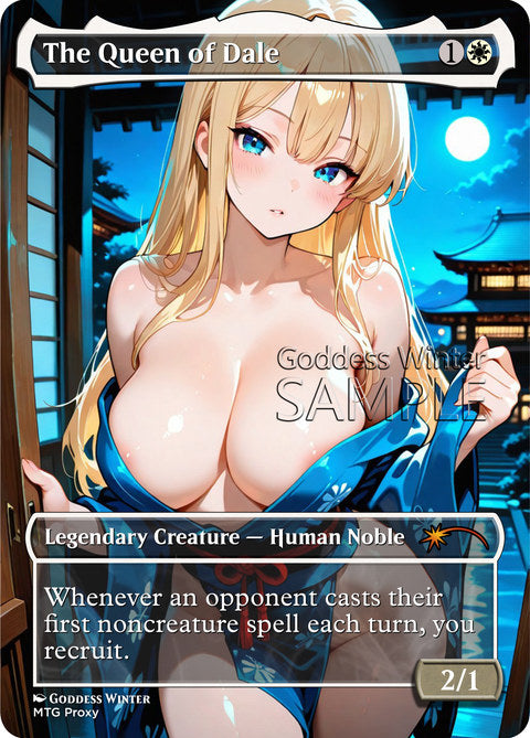 The Queen of Dale Goddess Winter proxy card artwork