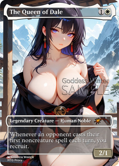The Queen of Dale Goddess Winter proxy card artwork