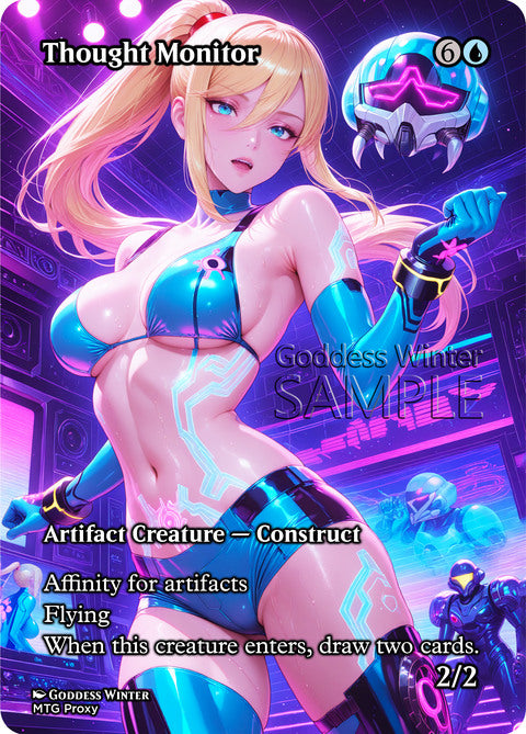 Thought Monitor Goddess Winter proxy card artwork