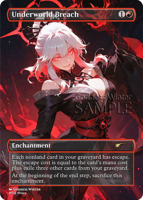 Underworld Breach Goddess Winter proxy card artwork