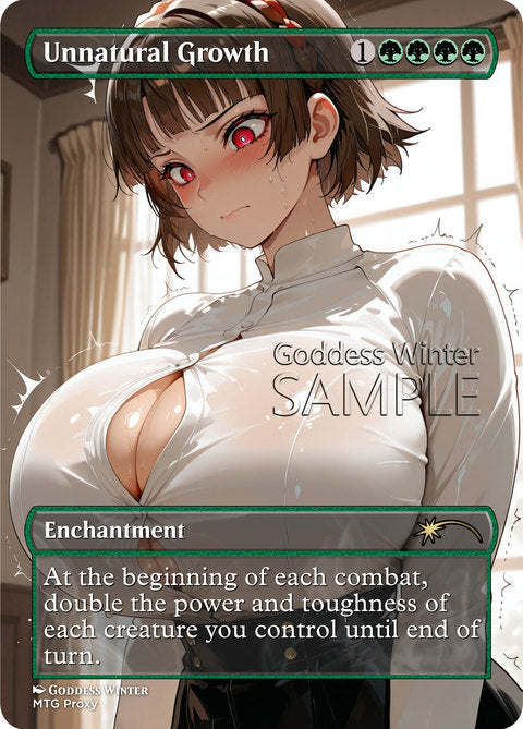 Unnatural Growth Goddess Winter proxy card artwork