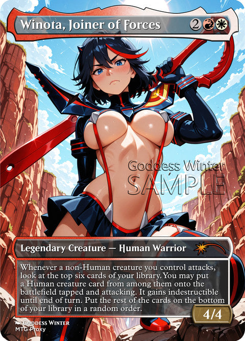 Winota, Joiner of Forces Goddess Winter proxy card artwork